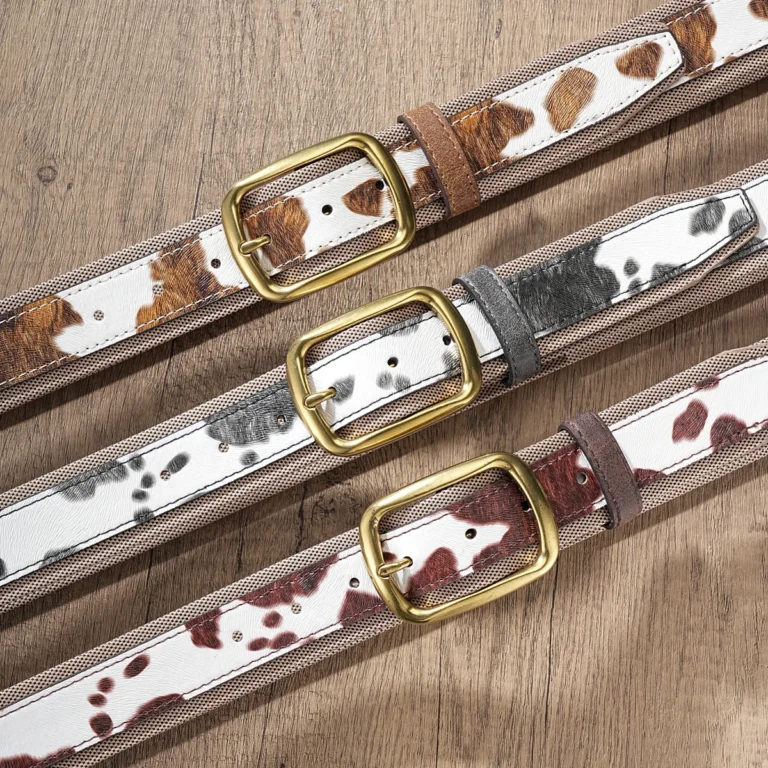 Ceinture motif vache