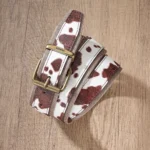 Ceinture motif vache