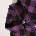 Chemise homme rouge noire à carreaux manches longues