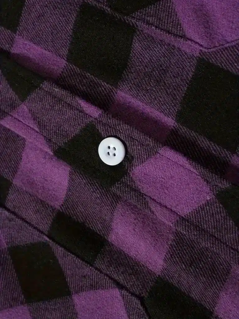 Chemise homme rouge noire à carreaux manches longues