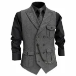 Gilet cowboy style british - Gris