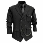 Gilet cowboy style british - Noir