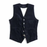 GIlet cowboy velour cotelé