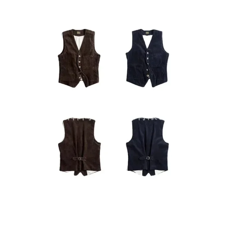 GIlet cowboy velour cotelé