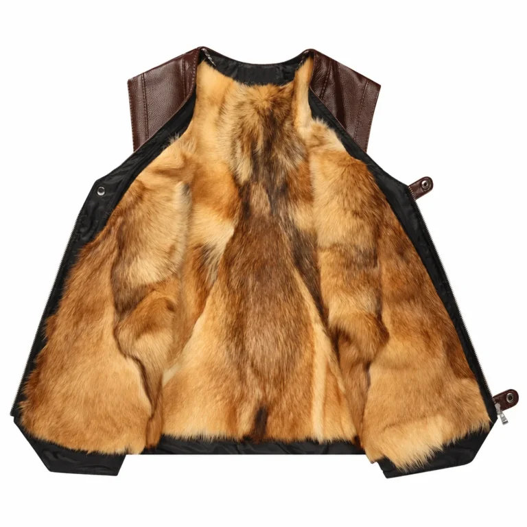 Gilet cuir homme sans manche