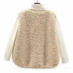 Gilet femme cowboy sans manches effet mouton