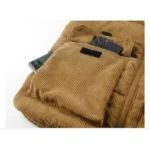 Gilet sans manches camel côtelé chaud