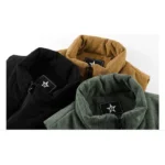 Gilet sans manches camel côtelé chaud