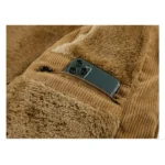 Gilet sans manches camel côtelé chaud