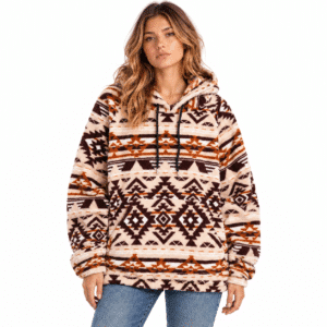 Sweat femme doux et cocooning cowboy
