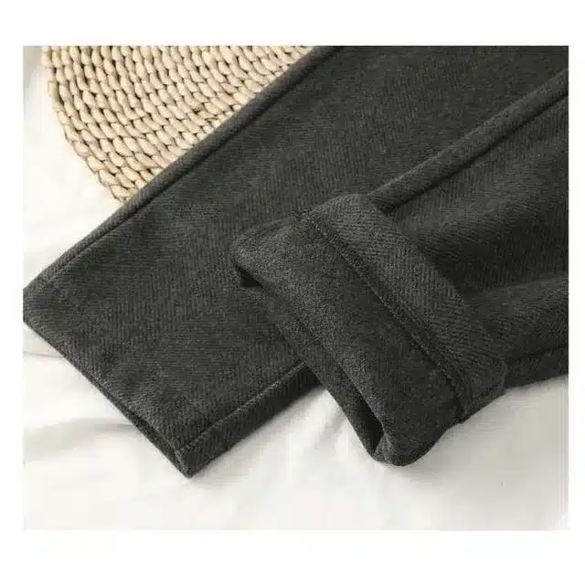 Pantalon femme marron à chevrons taille haute style western - Noir