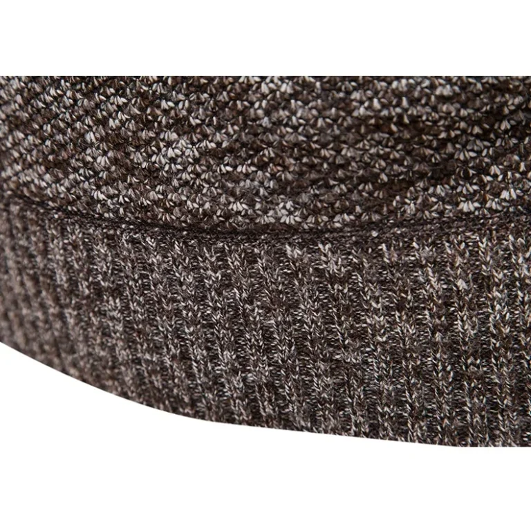 Pull col roulé homme gris