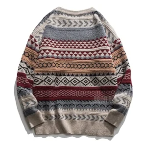 Pull homme vintage western