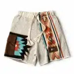 Short cowboy beige motifs amérindiens