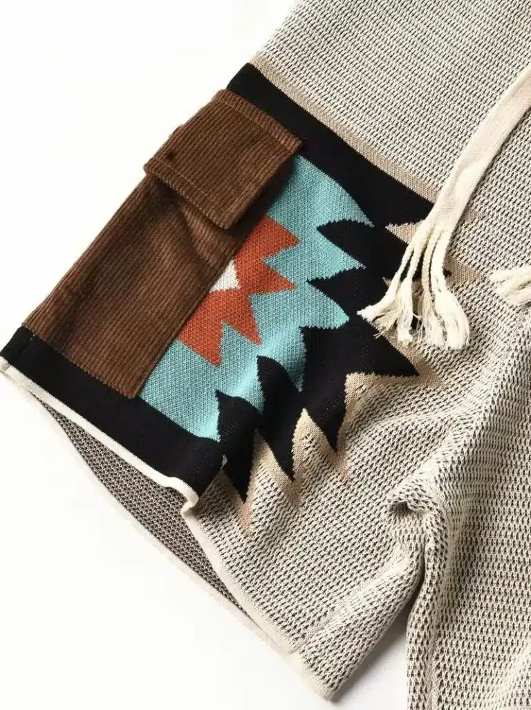 Short cowboy beige motifs amérindiens