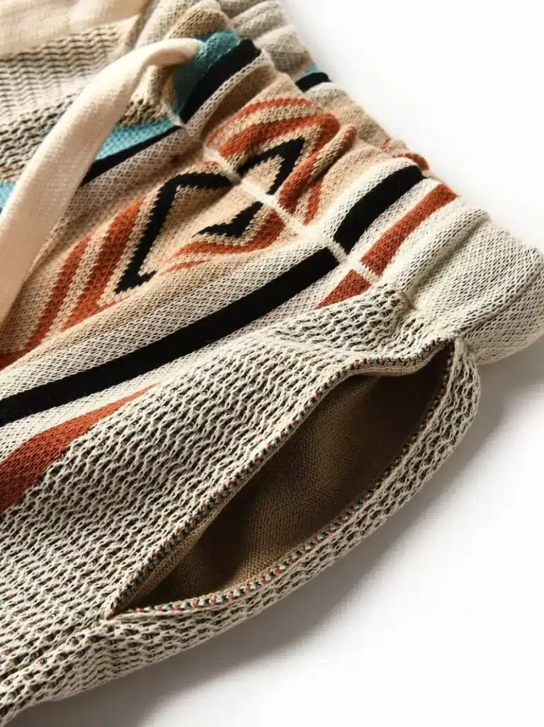 Short cowboy beige motifs amérindiens