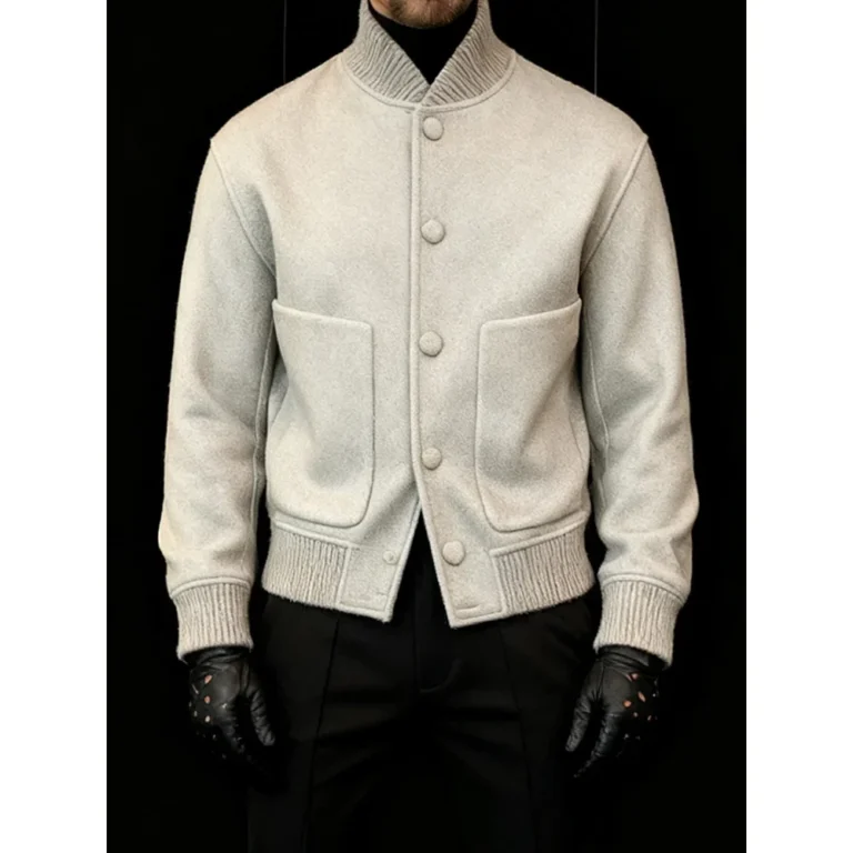 Veste homme style année 50 col montant