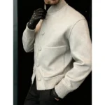 Veste homme style année 50 col montant