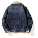 Veste jean homme hiver doublée col sherpa